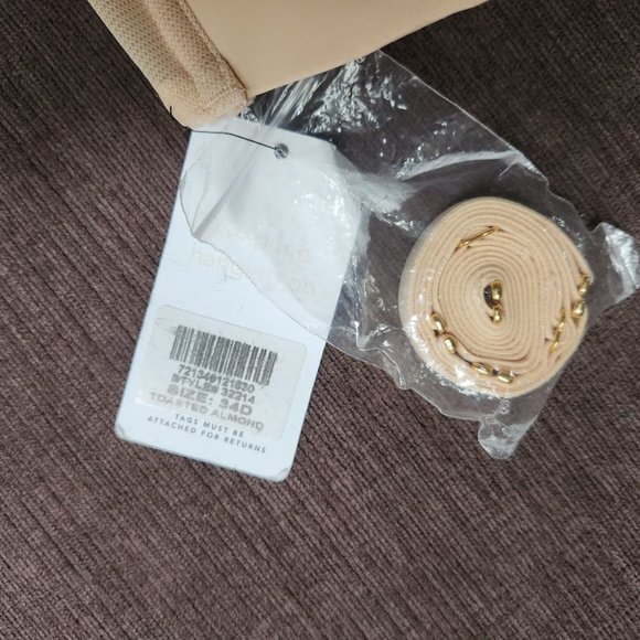 NWT Lively lined underwire bra sz 34D with removable straps - Picture 4 of 4